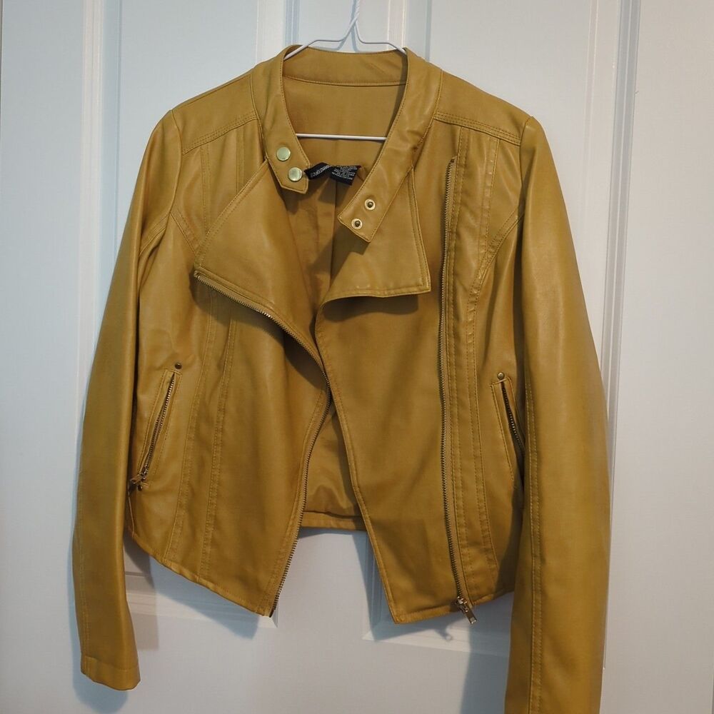 Jason Maxwell jacket Small Mustard Yellow S Cropped
